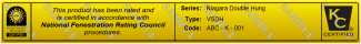 example NFRC permanent label